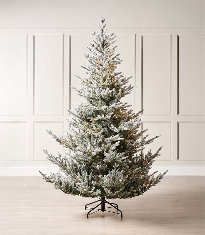 Pre-Lit Snow Flocked Christmas Tree